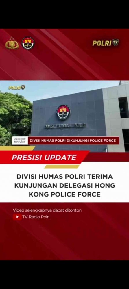 Divisi Humas Polri Terima Kunjungan Delegasi Hong Kong Police Force, Perkuat Kerja Sama Kehumasan